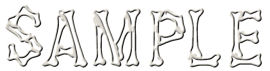 old bones alphabet letters elements to print scrapbook for a child or kid