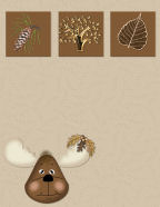 wild moose browns and reds bullwinkle look happy summer camping