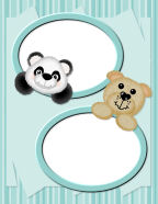 panda bear and brown bear photos layered look