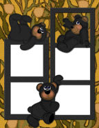 Teddy Bear Critters and House Pet Themed Digi-Scrap templates