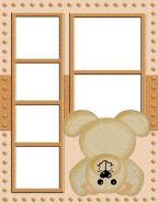 bear critters doing hand stands clipart