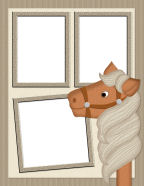 cowboy ponies and horses for outside play riding the range