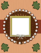 Autumn / Fall Themed computer digital scrapbook paper downloadable templates.