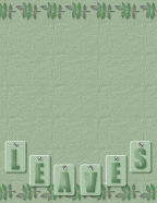 green muted fall leaves with borders and tags