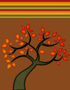 october november red trees full branch