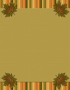 fall leaves striped orange yellow green reds