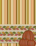 pumpkins stacked with borders striped thanksgiving