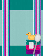 yellow ducks with brightly colored patterns