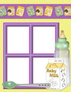 bottles milk and mushy food