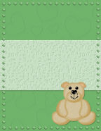 green bear clipart decorated chlildren themed