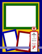 fuel for autos children at the station pumps