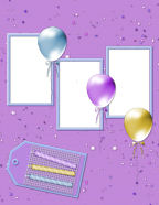 bold colored balloons celebrate anniversary