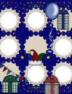 baby's 1st birthday party digi scrapbooking papers.