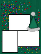 Learn to scrapbook with celebration themed paper downloadables.