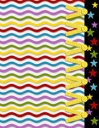 crazy striped bold stars sleepy