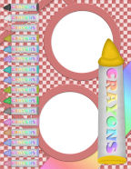 personalized online--scraps pink blue green