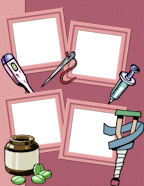 Kids, Child or Children's Scrapbook Page Templates