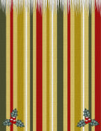 christmas morning childrens presents red, gold, green