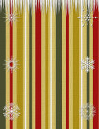 hanging iced snowflakes 