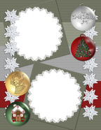 frosty ornaments falling snow 