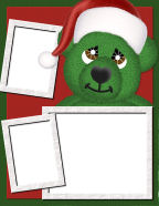 bears in velvets reds and greens 