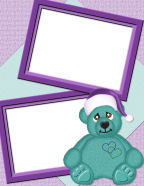 turquois bear with hats