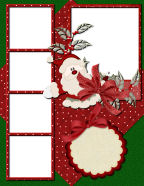 frosted santa calus delivering and filling stockings