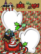 with a sleigh full of toys and saint-nicholas too