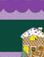 christmas cottage gingerbread house decorating with jelly beans cooking ham and turkey for feasts and frestivals