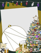 decorating for the holiday season with packages, trees and decorations