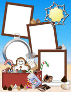 picnic cooler at the beach candy canes cookies