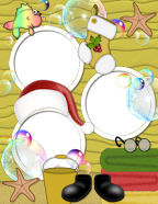 Easy Fast Build Christmas Holiday Scrapbooking Templates for Download