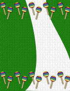 Green Holiday Cinco de mayo computer scrapbooking paper downloadables.