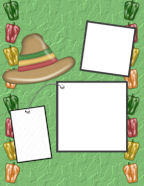 8.5 x 11 Cinco de Mayo Holiday scrapbooking downloadable papers