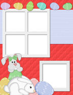 Easter Holiday scrapbooking paper downloadable templates from our Scrapbook Membership Site Collection.