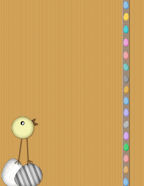 Easter Bunny themed scrapbooking papers.