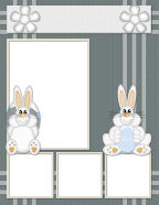Easter Egg Hunt themed scrapbooking papers