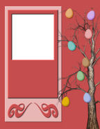 easter colored dyed eggs decorations scrapbook paper templates colored egg tree
