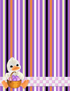 lined and checked peeking rabbitss simple framed jesus-loves-me