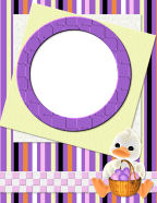 violets blacks purple hanging bunny-upside the framing in the garden