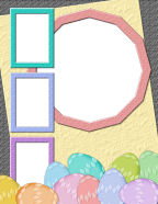 muted earth tones footprint pathways mom and baby chickenss