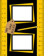 dads day printable fathers day scrapbook page templates computer scrapbooking