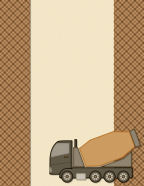 dumptrucks for men and little man working with contractors