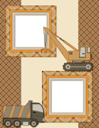 cranes and cement mixers dump-trucks pouring cement or asphalt