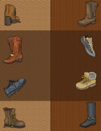 mens shoes boots and tennies western shoot out at the OK corral