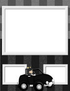 Male Father's Day Teddy Bear themed digital scrapbooking template papers.