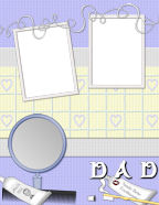 Love my Dad themed scrapbooking father's day papers