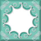 teal geometrical splash kids photo books