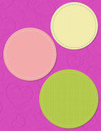 circles sew on stitched with love felt style sewn on circles