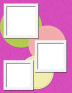 stitched rounds with square